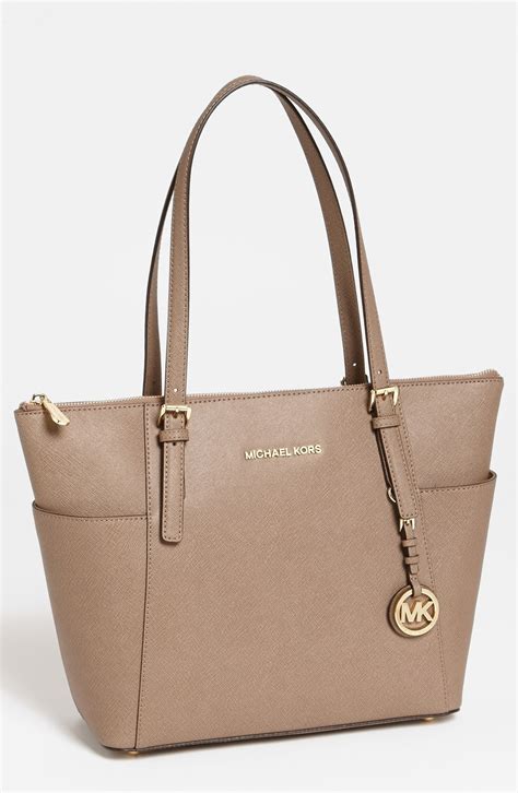 michael kors dark khaki tote|michael kors black shoulder handbags.